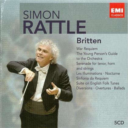 Sir Simon Rattle & Sir Benjamin Britten (1913-1976) - Simon Rattle Edition - Limited.Edi (5 CDs)