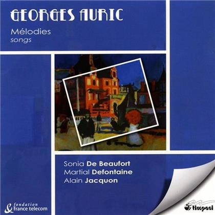 Beaufort Sonia De, Mezzo & Georges Auric (1899-1983) - Lieder - Alphabet, Chant De La