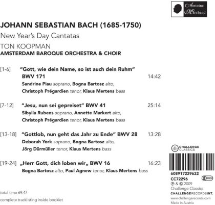 Piau Sandrine / Rubens / Pregardien & Johann Sebastian Bach (1685-1750) - Neujahrskantaten