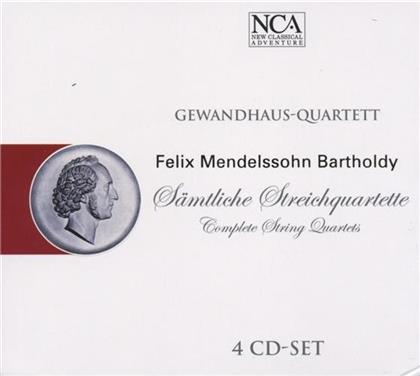 Gewandhaus Quartett & Felix Mendelssohn-Bartholdy (1809-1847) - Quartett Op12/Op13/Op44/1-3 (4 CDs)