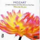 Walter Klien & Wolfgang Amadeus Mozart (1756-1791) - Complete Variations / Other Works Solo P