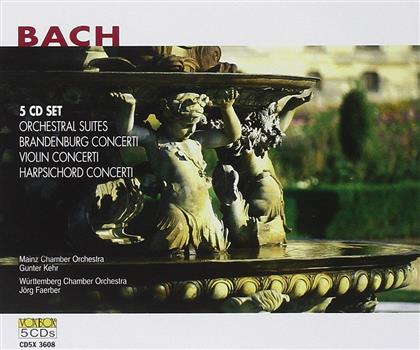 Wurttemberg & Mainz Chamber Orchestra & Johann Sebastian Bach (1685-1750) - Complete Orchestral Works (5 CDs)