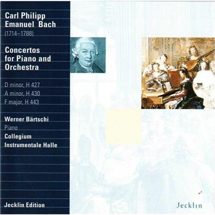 Carl Philipp Emanuel Bach (1714-1788), Arkadi Marasch, Werner Bärtschi & Collegium Instrumentale Halle - Konzerte Für Klavier Und Orchester - Concertos for Piano and Orchestra