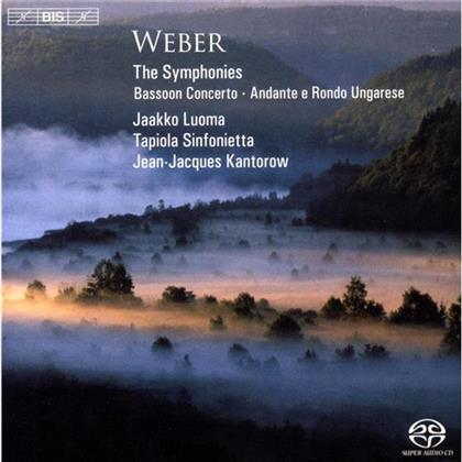 Jaakko Luoma & Carl Maria von Weber (1786-1826) - Sinf.1&2/Fagottkonzert (SACD)