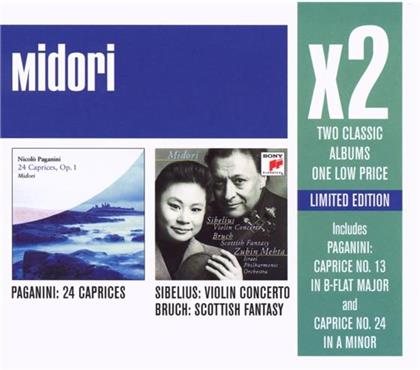 Midori / Israel Philharmonic Orchestra & Sibelius Jean / Bruch Max/ Paganini - X2 Violin Concerto (2 CDs)