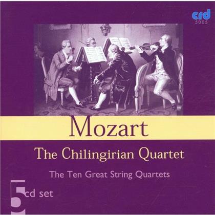 The Chilingirian Quartet & Wolfgang Amadeus Mozart (1756-1791) - The Great String Quartets (5 CD)