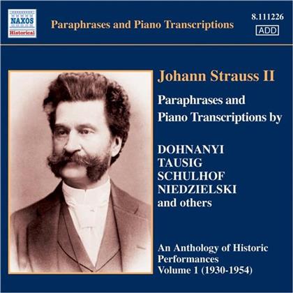 Various & Johann Strauss II (1825-1899) (Sohn) - Paraphrasen+Klavtranskr.Vol. 1