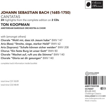 Piau Sandrine / Larsson Lisa U.A. & Jophann Sebastian Bach - Kantaten Highlights (2 CDs)