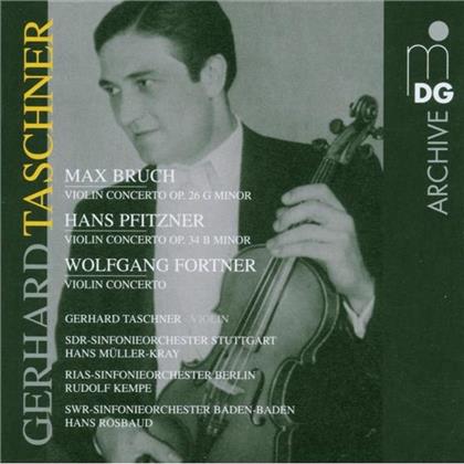 Gerhard Taschner, Violine & Bruch/Pfitzner/Fortner - Violinkonzerte