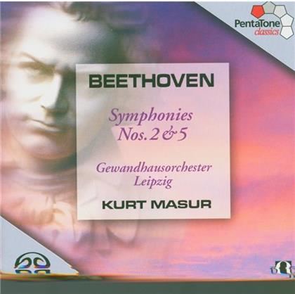 Gewandhausorchester Leipzig & Ludwig van Beethoven (1770-1827) - Sinfonie Nr2, Nr5 (Hybrid SACD)