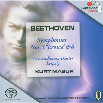 Gewandhausorchester Leipzig & Ludwig van Beethoven (1770-1827) - Sinfonie Nr3 Eroica, Nr8 (Hybrid SACD)