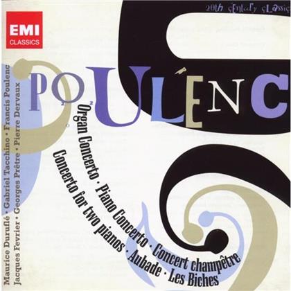 Pretre Georges/Poulenc/Février/Tacchino & Francis Poulenc (1899-1963) - Concertos/Aubade/Les Biches (Version Remasterisée, 2 CD)