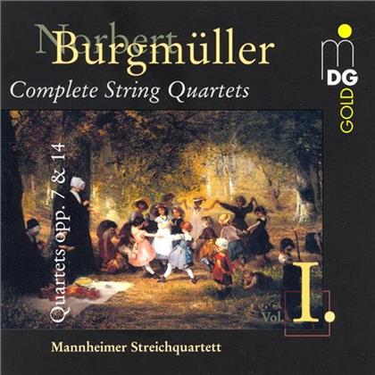 Mannheimer Streichquartett & Burgmueller Norbert (1810 - 1836) - String Quartets Opp. 7 & 14