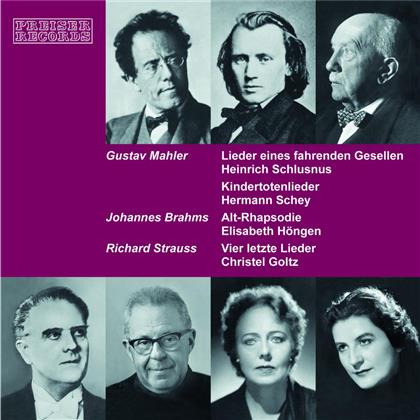 Schlusnus/ Schey/ Höngen/ Golt, Gustav Mahler (1860-1911), Brahms & Strauss - Lieder