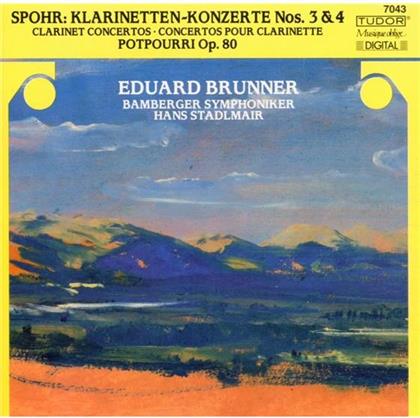 Eduard Brunner & Louis Spor - Klarinettenkonz.3&4