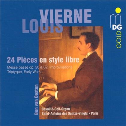 Ben Van Oosten & Louis Vierne (1870-1937) - Pieces En Style Libre (3 CDs)