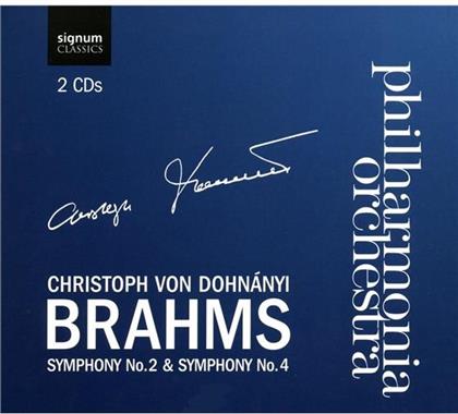 Philharmonia Orchestra Dohnany & Johannes Brahms (1833-1897) - Symphony No.1 & No.4 (2 CDs)