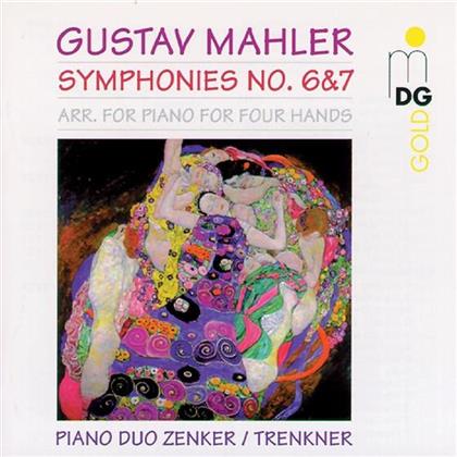 Piano Duo Trenkner & Zenker & Gustav Mahler (1860-1911) - Symphonies 6&7 (Arr. Piano) (2 CDs)