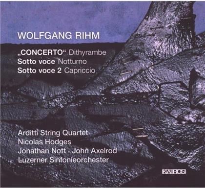 Nott/Axelrod/Hodges/Arditti String Qu. & Wolfgang Michael Rihm (*1952) - Dithyrambe/ Sotto Voce Notturno/ Sotto.