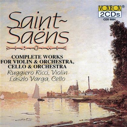 Ricci Violin, Varga Cello, Va & Camille Saint-Saëns (1835-1921) - Complete Concerti For Violin A (2 CD)