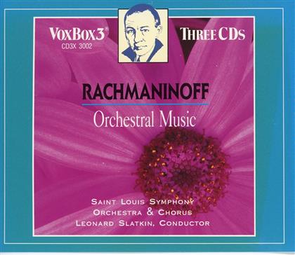 Slatkin Leonard / Saint Louis So, Voket & Sergej Rachmaninoff (1873-1943) - Rachmaninoff - Orchestral Work (3 CDs)