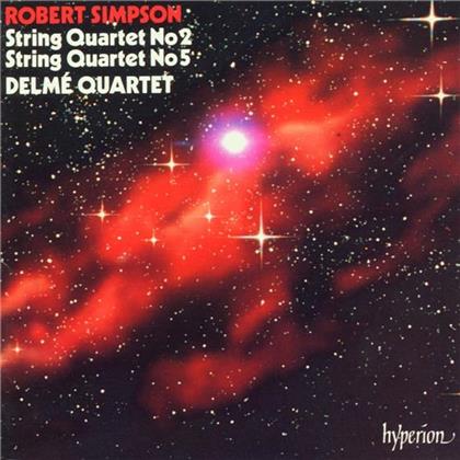 The Delme String Quartet & Robert Simpson - String Quartets 2+5