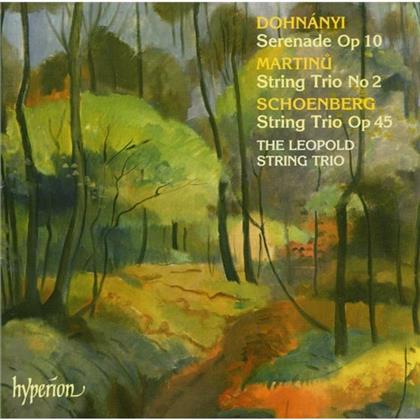 The Leopold String Trio & Chamber - Dohnanyi/Martinu/Schoenberg Tr