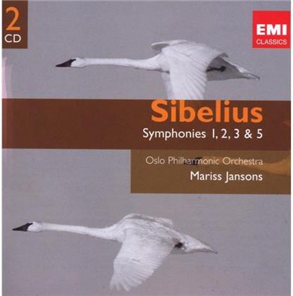 Mariss Jansons & Jean Sibelius (1865-1957) - Symphonies 1,2,3,5 (2 CDs)