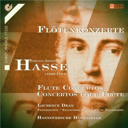Dean Laurence/Ahrens Christina & Johann Adolf Hasse (1699-1783) - Flötenkonzerte