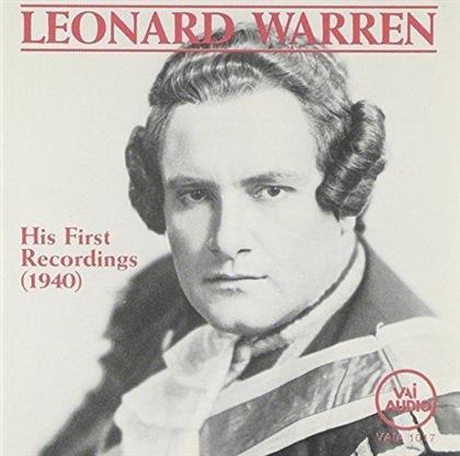 Leonard Warren - His First Recordings