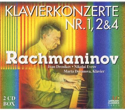 Drenikov Ivan / Wallez Jean-Pierre & Sergej Rachmaninoff (1873-1943) - Klavierkonzerte 1,2&4 (2 CD)