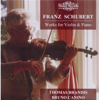 Thomas Brandis (Violine), Brun & Franz Schubert (1797-1828) - Duett Fuer Violine & Klavier
