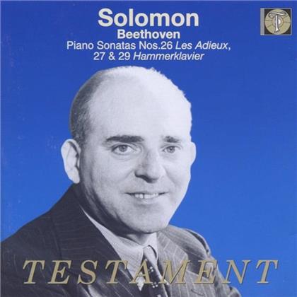 Solomon (Klavier) 1954, 1958, & Ludwig van Beethoven (1770-1827) - Sonate Fuer Klavier Nr26 Op81a
