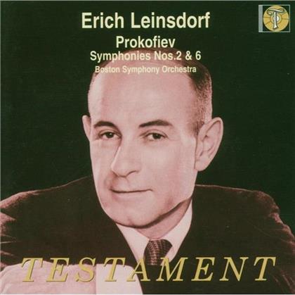 So Boston, Erich Leinsdorf & Serge Prokofieff (1891-1953) - Sinfonie Nr2 Op40, Nr6 Op111