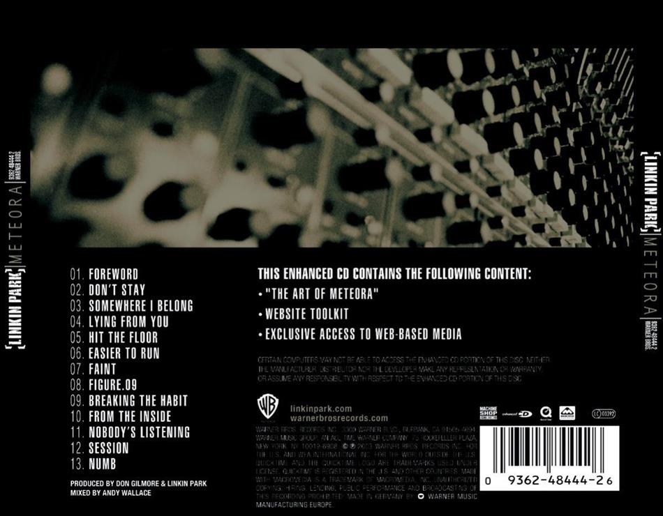 Meteora Enhanced By Linkin Park Cede Com