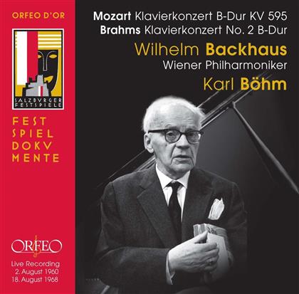 Mozart Wolfgang Amadeus/Brahms Johannes, Karl Böhm, Wilhelm Backhaus & Wiener Philharmoniker - Klavierkonzerte 2/Kv595