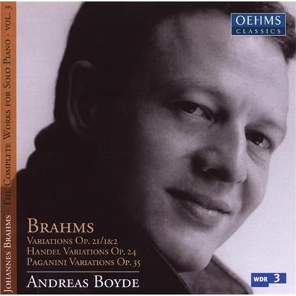 Andreas Boyde & Johannes Brahms (1833-1897) - Klavierwerke Solo 3