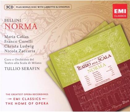 Callas / Serafin / Corelli / Ludwig & Vincenzo Bellini (1801-1835) - Norma (4 CDs)