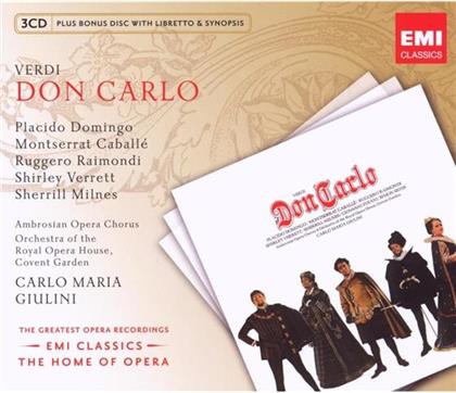 Giulini Carlo Maria / Domingo / Caballe/ & Giuseppe Verdi (1813-1901) - Don Carlo (4 CDs)