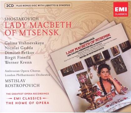 Rostropowitsch / Wischnewskaja & Dimitri Schostakowitsch (1906-1975) - Lady Macbeth Von Mzensk (3 CDs)
