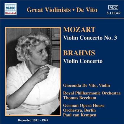 De Vito Gioconda / Beecham / Rpo & Brahms/Mozart - Violinkonzerte