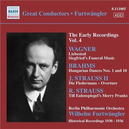 Furtwängler Wilhelm / Bph & Wagner/Brahms/Strauss Johann/Strauss R. - Early Recordings Vol. 4 - Orchesterwerke