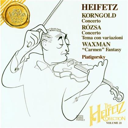 Jascha Heifetz & Korngold/Rozsa/Waxma - V. 21 - Concerto