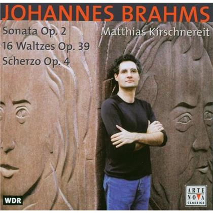 Matthias Kirschnereit & Johannes Brahms (1833-1897) - Sonata Op.2 - 16 Waltzes Op.39 - Scherzo