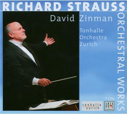 Zinman David / Tonhalle Orchester Zürich & Richard Strauss (1864-1949) - Complete Orchestral Works (7 CDs)