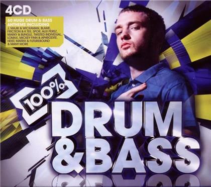 100% Drum & Bass - Various - 60 Huge D&B Rollers To Smash (4 CDs)