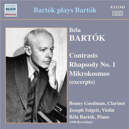 Bartok Bela / Goodman Benny / Szigeti J. & Béla Bartók (1881-1945) - Contrasts / Rhapsodie / Mikrokosmos