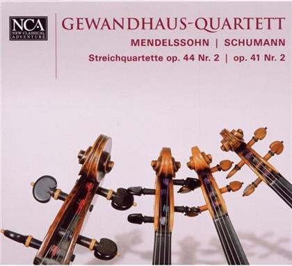 Gewandhaus Quartett & Schumann Robert / Mendelssohn Felix - Quartett Op41/2, Op44/2