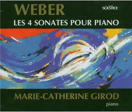 Marie-Catherine Girod & Carl Maria von Weber (1786-1826) - Sonate Fuer Klavier Nr1-4 (2 CDs)