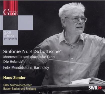 Zender Hans / Swr So Baden-Baden & Felix Mendelssohn-Bartholdy (1809-1847) - Sinf.3/Hebriden/Meeresstille